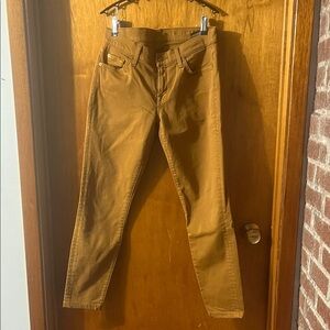 7 For All Mankind Women's Jeans in Camel Brown 28